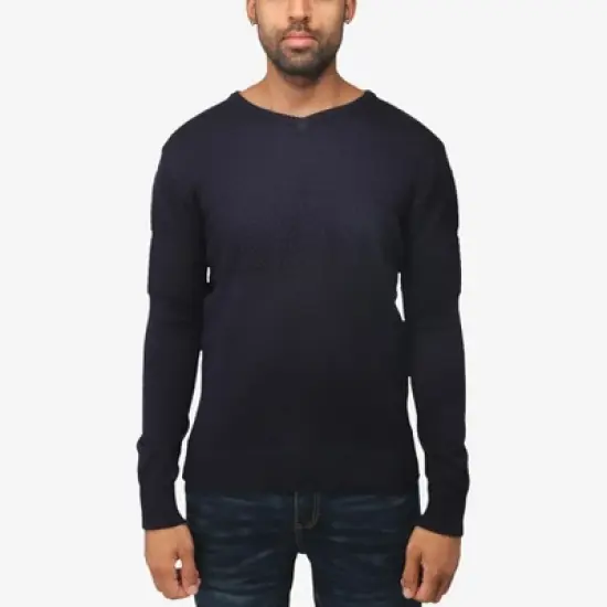 X RAY Men's Slim Fit Pullover V-Neck Sweater, Sweater for Men Fall Winter image {6}