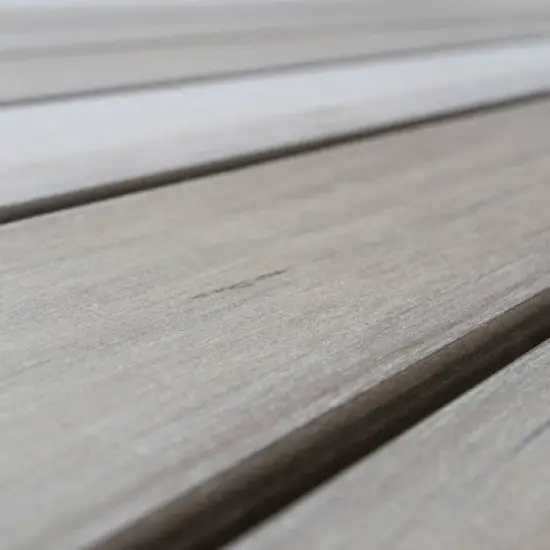 Outdoor Rectangle Dining Table - Sun Bleached Gray - CorLiving image {3}