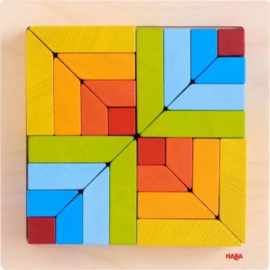 HABA 3D Arranging Game Creative Stones with 28 Wooden Blocks image {2}