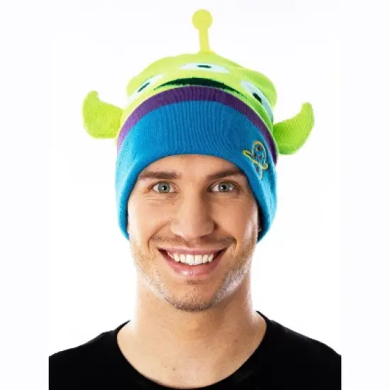 Disney Toy Story Pizza Planet Aliens Beanie 3D Character Design Costume Hat Multicoloured image {1}