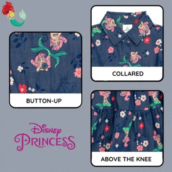 Disney Floral Chambray Dress Toddler image {3}