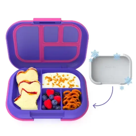 Bentgo Kids' Chill Lunch Box, Bento-Style Solution, 4 Compartments & Removable Ice Pack image {14}