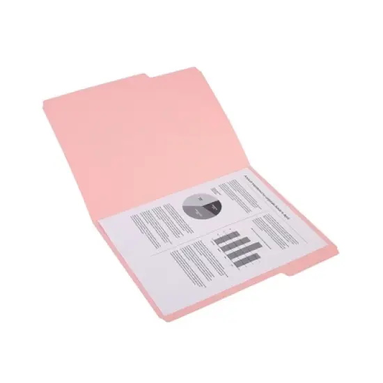Staples Top-Tab File Folders 3-Tab Letter Assorted Pastel Colors 100/BX TR459684/459684 image {5}