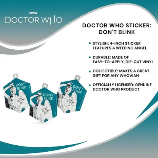 Seven20 Doctor Who Sticker: Don't Blink image {6}