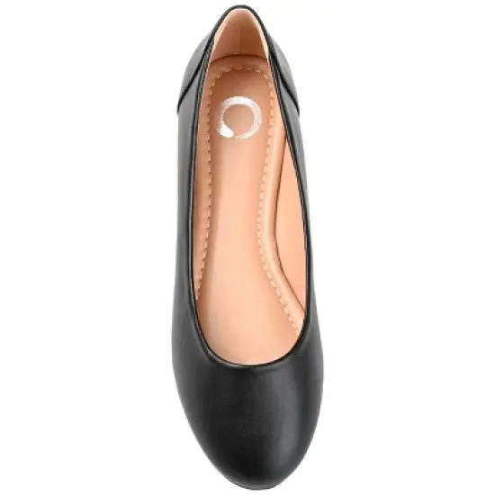 Journee Collection Womens Kavn Comfort Insole Slip On Round Toe Ballet Flats image {3}