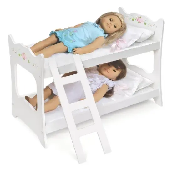 Badger Basket White Rose 18" Doll Bunk Bed image {4}
