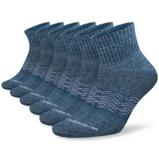 Men's Moisture Control Low Cut Ankle Socks 6 Pack - Mio Marino image {5}