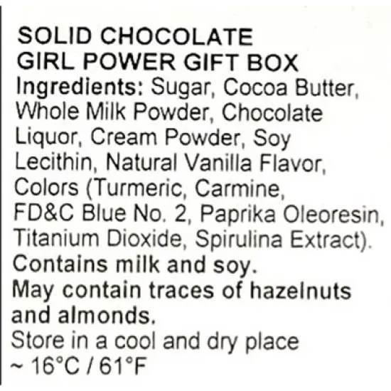 Weibler Solid Milk Chocolate Girls Power Gift Box 4.77 Oz. image {3}