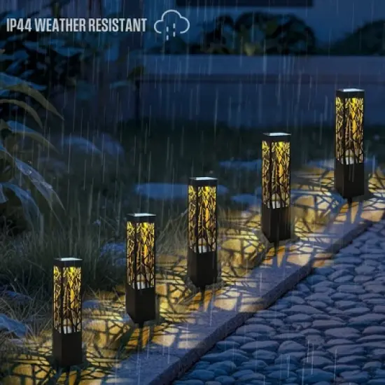 Westinghouse 30 Lumens LED Solar Bollard Set &ndash; 5-Pack (3000K Warm White) image {6}