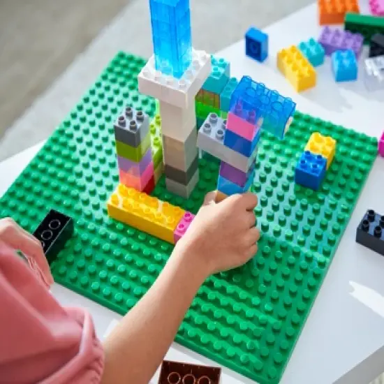 Strictly Briks Toy Building Block - Classic Big Briks Baseplate, Green (1-piece) image {3}