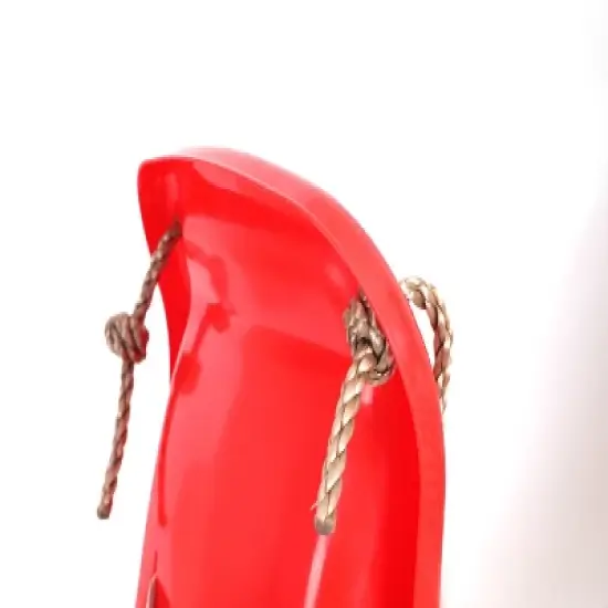 PLAYBERG Red Plastic Baby and Toddler Swing Seat with Hanging Ropes image {5}