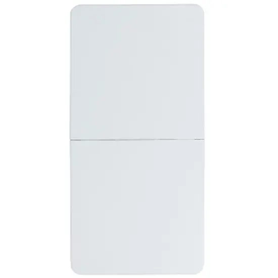Emma and Oliver 4-Foot Height Adjustable Bi-Fold Granite White Plastic Folding Tables image {5}