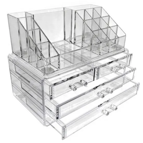 OnDisplay 4 Drawer Tiered Acrylic Cosmetic/Jewelry Organizer image {3}