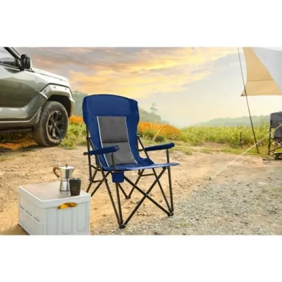 KTMBDW Folding Camping Chairs with Cup Holder- Lightweight, Portable Chair for Beach, Lawn, Outdoor Sports image {10}