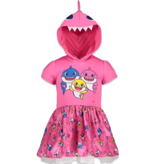 Pinkfong Daddy Shark Mommy Shark Baby Shark Girls Costume Short Sleeve Dress Toddler image {10}