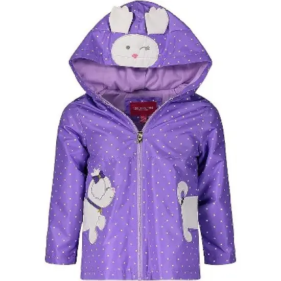 LONDON FOG Infant & Toddler Girls' Little Animal Rainslicker Rain Jacket image {4}