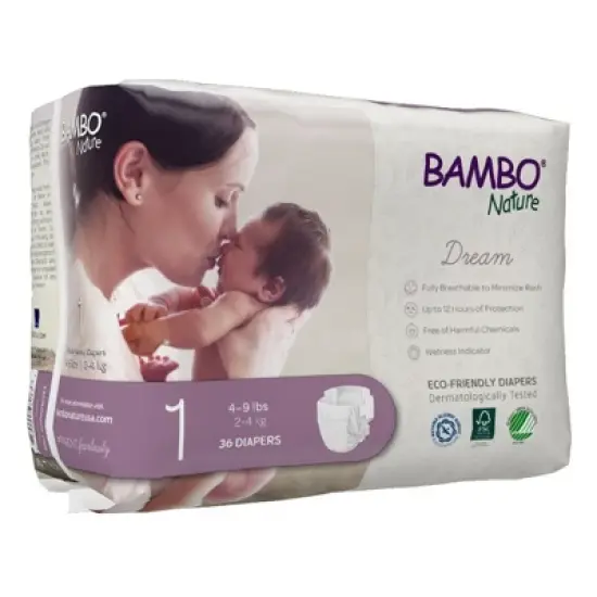 Bambo Nature Dream Disposable Diapers, Eco-Friendly, Size 1 image {2}