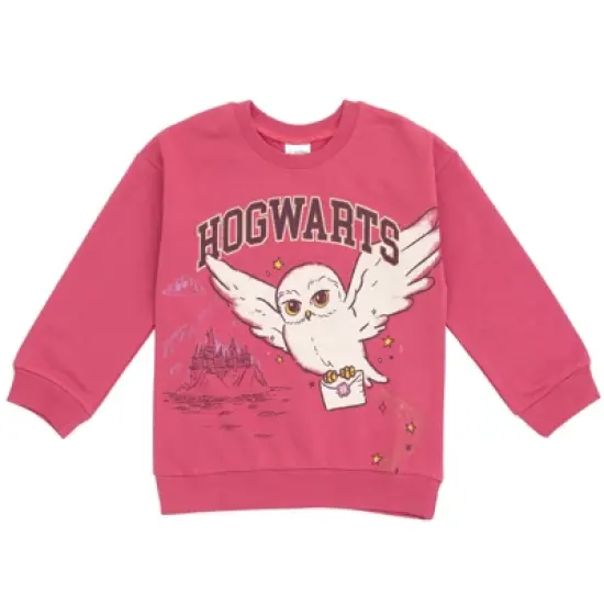 Harry Potter Hedwig Owl Girls Fleece Sweatshirt and Pleated Skirt Little Kid to Big Kid image {3}
