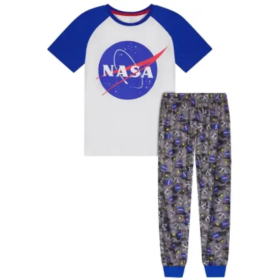 Sleep On It Boys Glow In The Dark NASA 2-Piece Pajama Sleep Pants Set image {6}