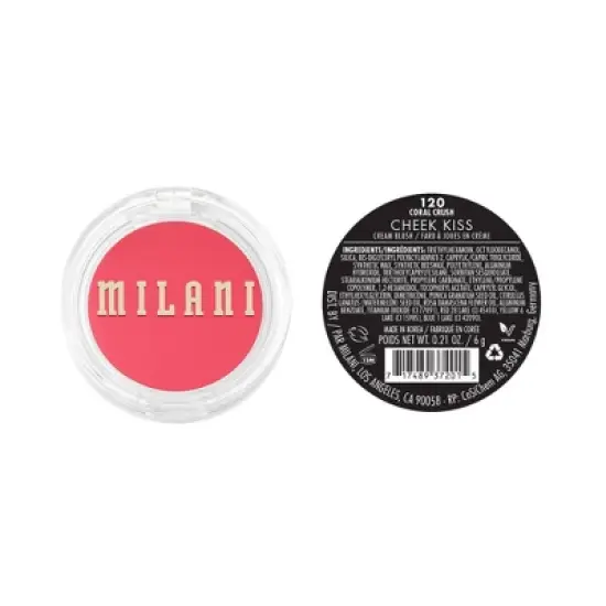 Milani Cheek Kiss Cream Blush - 0.37 fl oz image {4}