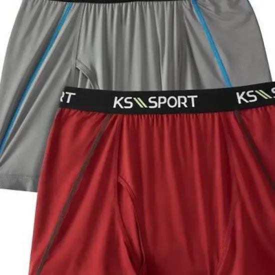 KS Sport by KingSize Men's Big & Tall KS Sport&trade; Performance Boxer Brief 2-Pack image {2}