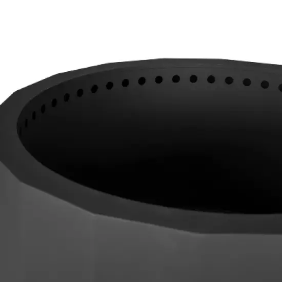 Merrick Lane Portable Steel Smokeless Wood Burning Outdoor Firepit with Waterproof Cover image {10}