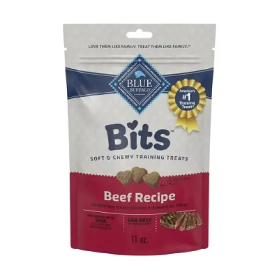 Blue Buffalo Bits Soft Dog Treats for Training, Enhanced with DHA, 11-oz. Bag, Pack of 2 image {5}