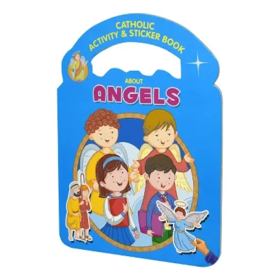 Catholic Activity & Sticker Book about Angels - (Hardcover) image {1}