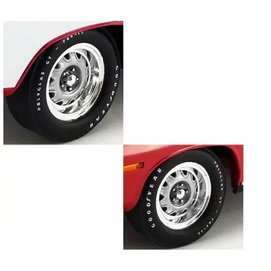 Mopar Rally Wheel and Tire Set of 4 pieces 1/18 by ACME image {1}