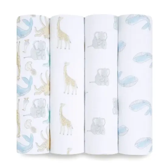 aden + anais essentials Muslin Swaddle Blankets - 4pk image {10}
