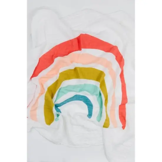 Clementine Kids Rainbow Print Swaddle Wrap image {1}