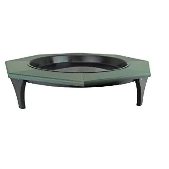 JCS Wildlife Ground Garden Poly Lumber Low Profile Bird Bath 16 inch image {5}