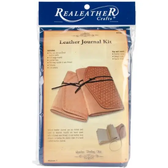 Realeather Crafts(R) Leather Journal Kit-Dark Brown image {5}