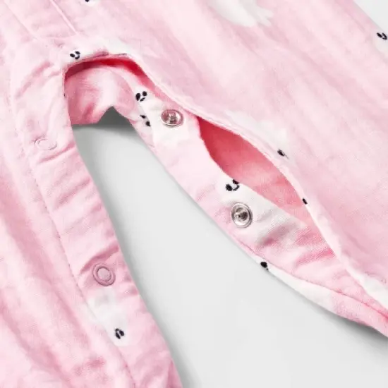 Baby Girls' Ghost Gauze Long Sleeve Romper - Halloween - Cat & Jack&trade; Light Pink image {3}