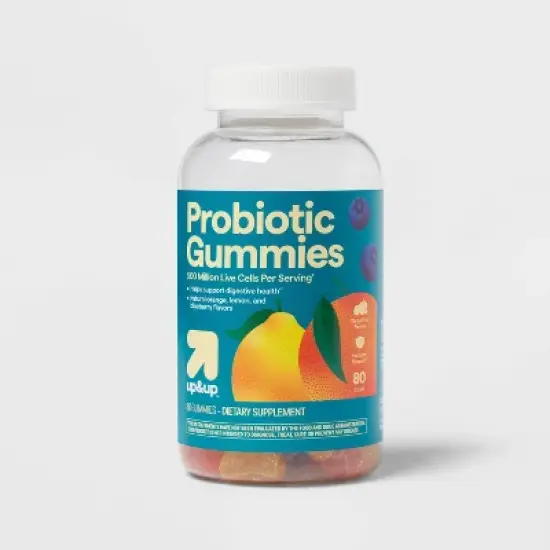 Probiotic Gummies for Digestive Health - Mixed Fruit - 80ct - up&up&trade; image {6}