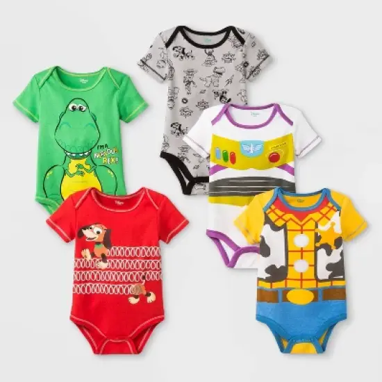 Baby Disney Toy Story 5pk Bodysuits image {1}