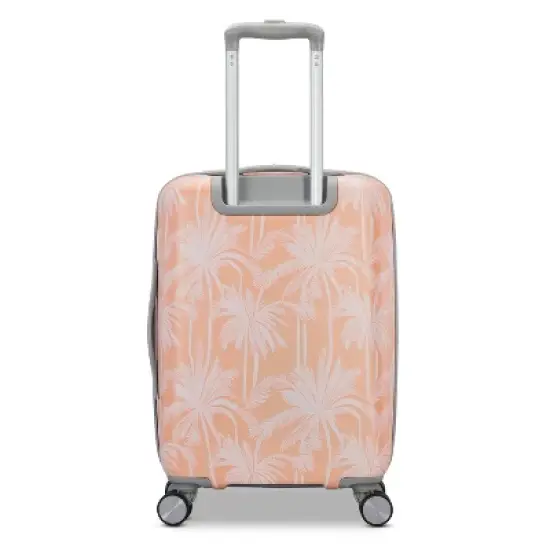 American Tourister Modern Hardside Carry On Spinner Suitcase - Coral Palms: Multicolored Botanical 4-Wheeler image {2}