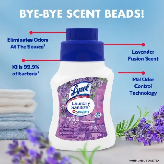 Lysol Laundry Sanitizer Lavender Fusion - 21 fl oz image {8}
