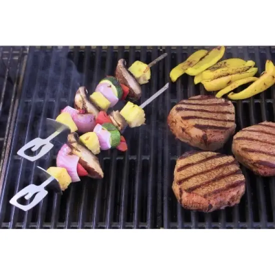 Char-Broil 4pk Grill Rust-Resistant Cookware Stainless Steel Skewers image {5}