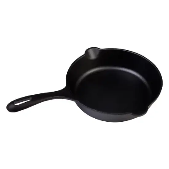 Victoria Seasoned Cast Iron Skillet 8" Black image {3}