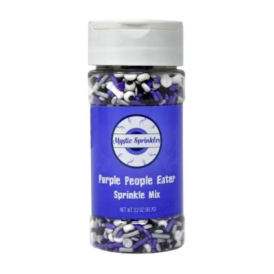 Mystic Sprinkles Purple People Eater Sprinkle Mix 3.2oz Bottle image {1}