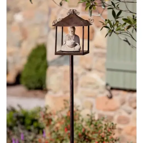 Buddha Pagoda Garden Stake image {1}