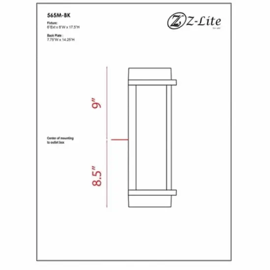 Fallow Aluminum Outdoor Wall Sconce - 1-Light, Dimmable, Wet Rated, Vintage Style image {1}