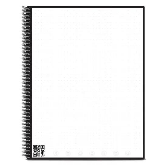 Core Smart Spiral Reusable Notebook Dot-Grid 32 pages 8.5"x11" Letter Size Eco-friendly - Rocketbook image {2}