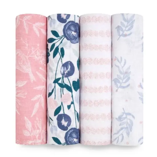 aden + anais essentials Muslin Swaddle Blankets - 4pk image {5}