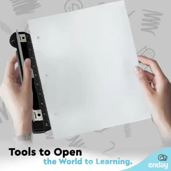 Enday Portable 3-Hole Paper Punch image {5}