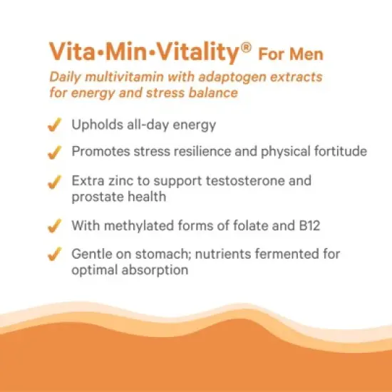 Pure Synergy Vita&bull;Min&bull;Vitality&reg; for Men &ndash; Multivitamin with Adaptogens for Energy & Hormone Support | 60 Tablets image {3}