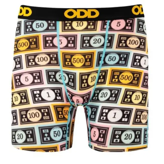 Odd Sox Men's Boxer Brief, Monopoly Board Game, Fun Novelty Underwear image {4}