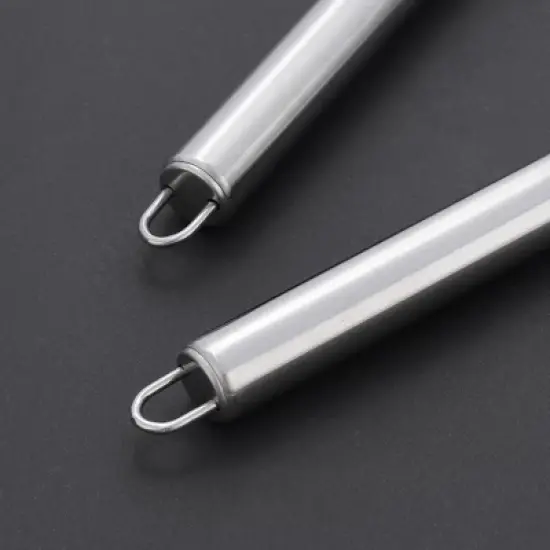 Unique Bargains Kitchen Stainless Steel Slotted Barbecue Spatulas and Turners Silver Tone 4 Pcs image {3}