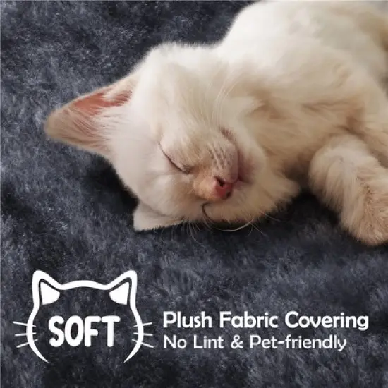 Yaheetech 57"H Plush Cat Tree Condo for Kittens/Small Cats image {5}